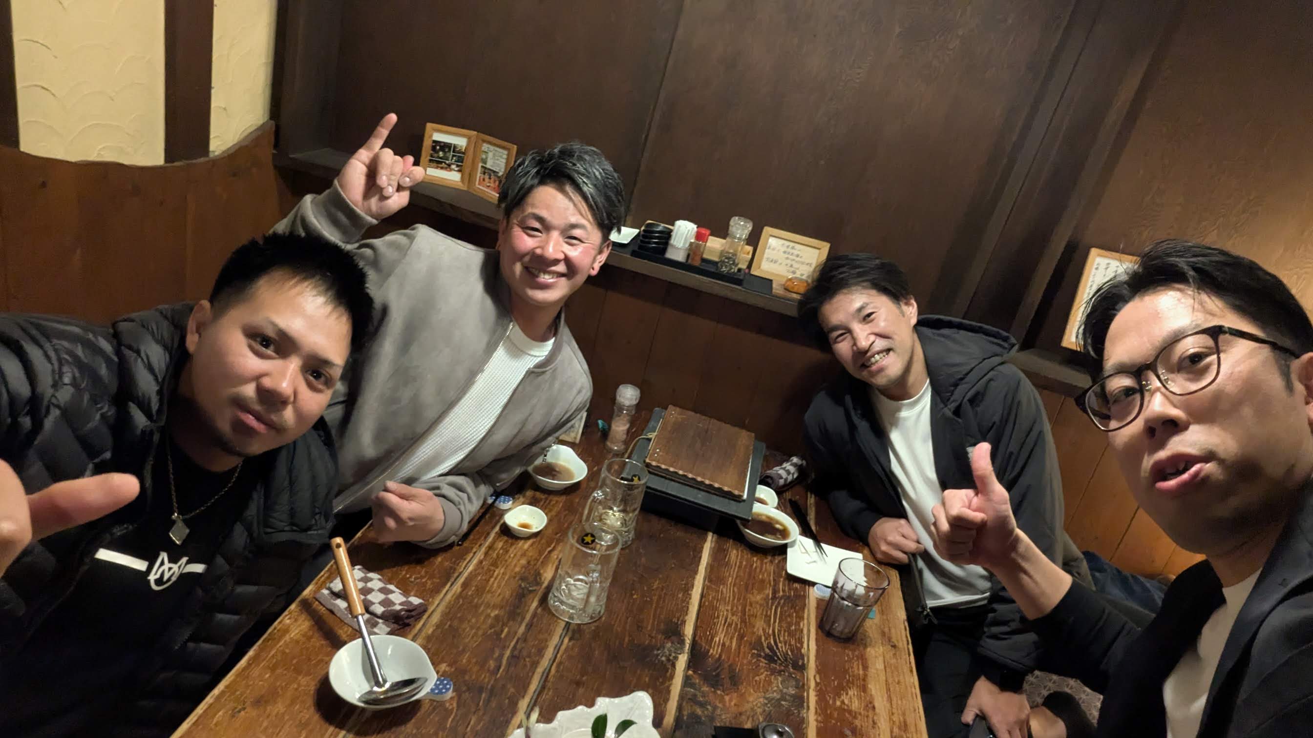 メンバーでの打ち上げ