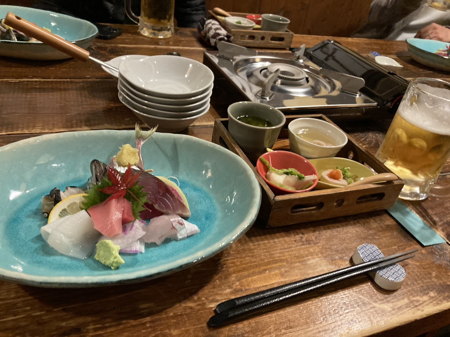 打ち上げの食事